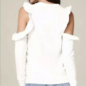 Bebe cold shoulder sweatshirt